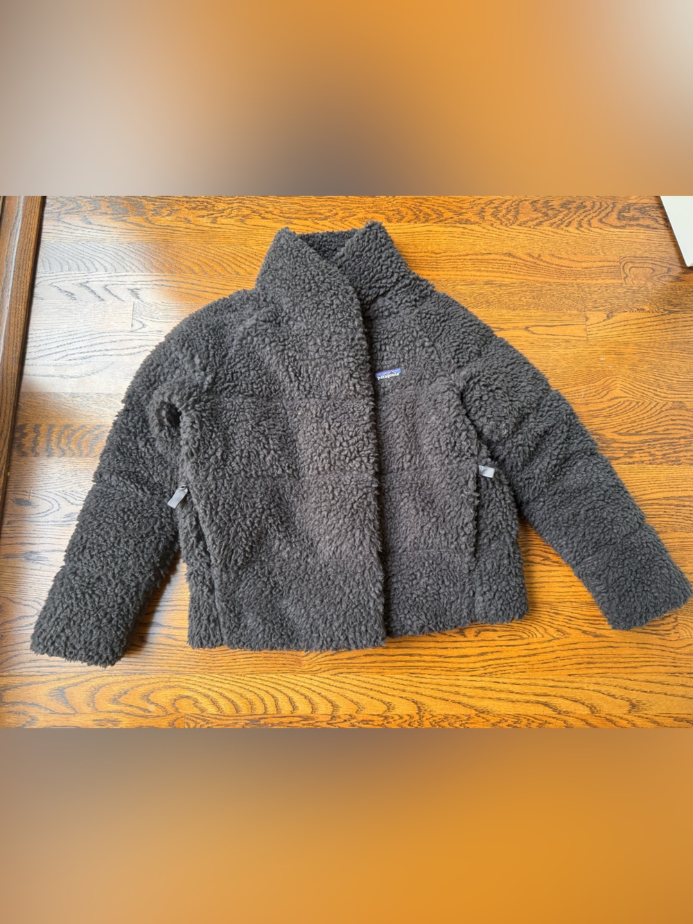 Patagonia Fleece Dark Gray Sherpa Jacket